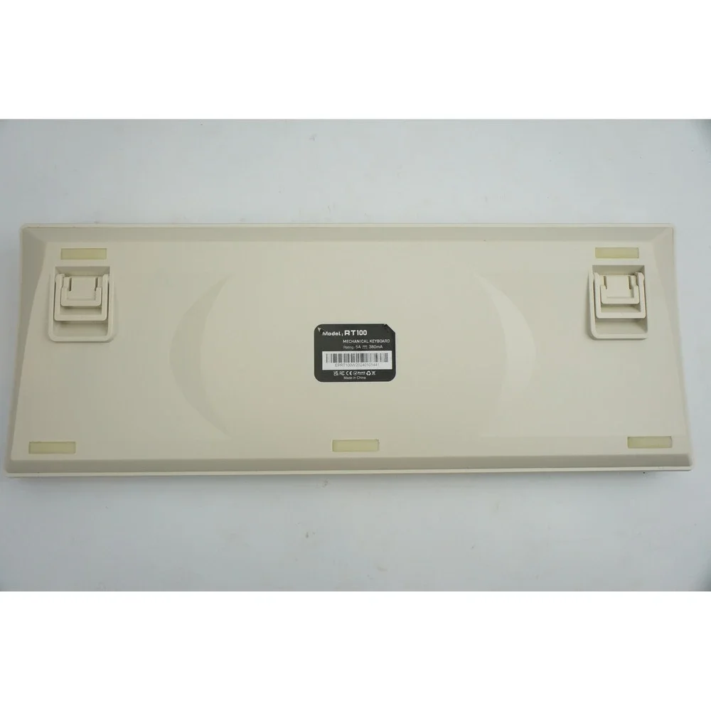 Epomaker RT100 Mechanical Keyboard Retro White Wireless Bluetooth Excellent